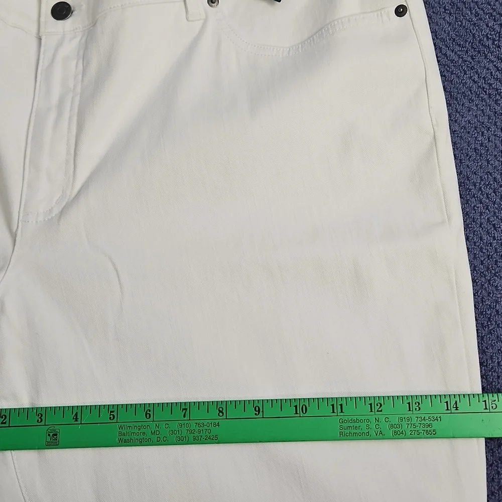 LRL‎ Lauren Modern Curvy Straight Leg Denim: Color- White: Size 22W SEE DETAILS